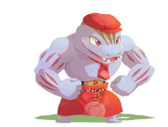 Machoke Pokemon, Competitive Battler, Strong Build, Gutsy Fighter, Training Partner PNG