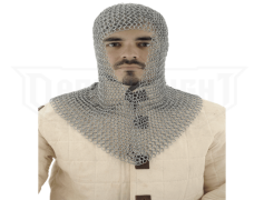 Mail Coif Armor, Knightly Gear, Protective Headwear, Medieval Headgear, Combat Headpiece PNG