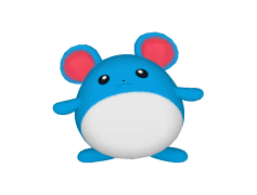 Marill Pokemon, Cute, Water Type, Playful, Fairy Type PNG