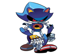 Metal Sonic, Android, Villain, Sonic, Rival PNG