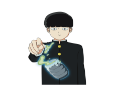 Mob Psycho, Growth, Self-Discovery, Psychic Powers, Comedy PNG