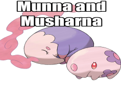 Munna Pokemon, Fairy Tale, Dream Eater, Psychic Type, Gen V PNG