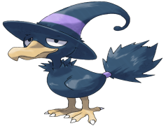 Murkrow Pokemon, Mischievous Behavior, Evolved Form, Raven-Like, Dark Type PNG