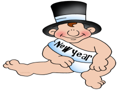 New Year Baby, Resolutions, Fresh Start, Celebration, Countdown PNG