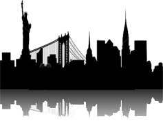 New York Skyline, Skyscrapers, Cityscape, Landmark, Nightlife PNG