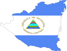 Nicaragua Flag, Patriotic Emblem, White Center, National Symbol, Cultural Heritage PNG
