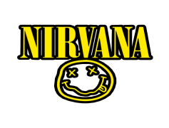 Nirvana Logo, Music Representation, Alternative Rock, Counterculture Art, Vintage Style PNG