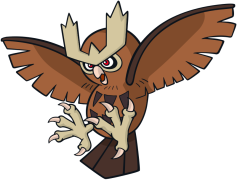 Noctowl Pokemon, Hooothoot Evolution, Psychic Abilities, Nocturnal, Wise Owl PNG