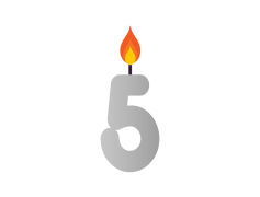 Number Candle, Decorative Lighting, Cake Topper, Party Decor, Celebration Accessory PNG