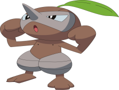 Nuzleaf Pokemon, Nature Spirit, Hoenn Region, Dark Type, Grass Type PNG