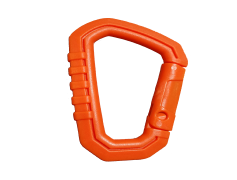 Orange Carabiner, Camping Tools, Outdoor Gear, Climbing Equipment, Hiking Supplies PNG