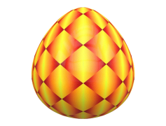 Orange Easter Egg, Colorful Surprise, Egg Hunt, Spring Celebration, Family Fun PNG