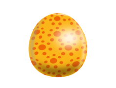 Orange Easter Egg, Family Gathering, Spring Celebration, Festive Decor, Colorful Symbol PNG