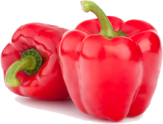 Organic Bell Pepper Red, Colorful Food, Nutrient Rich, Healthy Vegetables, Fresh Produce PNG