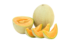 Organic Cantaloupe Slices, Sweet Fruit, Juicy Slices, Natural Flavor, Refreshing Treat PNG