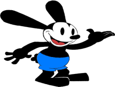 Oswald The Lucky Rabbit, Iconic Figure, Vintage Style, Cartoon Character, Disney Creation PNG