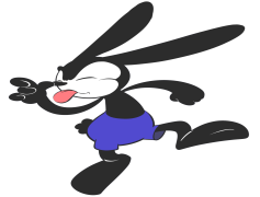 Oswald The Lucky Rabbit, Vintage, Iconic, Cartoon, Disney PNG