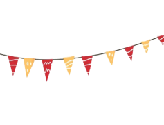 Party Flags, Themed Streamers, Celebration Banners, Custom Signage, Festive Pennants PNG