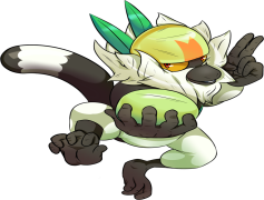 Passimian Pokemon, Throwing Rocks, Supportive Role, Teamwork Ability, Energy Boost PNG