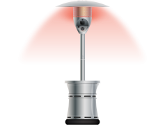 Patio Heater, Garden Comfort, Portable Unit, Warmth Source, Outdoor Heating PNG