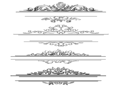 Pattern Border, Ornamental Trim, Stylish Divider, Visual Separator, Creative Border PNG