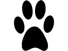 Paw Print, Paw Emblem, Paw Track, Paw Outline, Paw Mark PNG