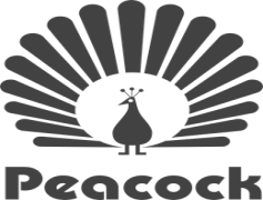 Peacock Logo, Stylish Motif, Nature Inspired, Exotic Bird, Vibrant Emblem PNG