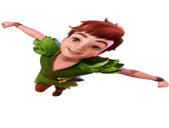 Peter Pan, Captain Hook, Wendy, Lost Boys, Tinkerbell PNG