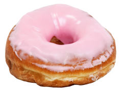 Pink Donut, Delicious, Dessert, Sweet Treat, Bakery PNG