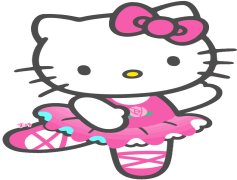 Pink Kitty, Whimsical, Adorable, Character, Feline PNG