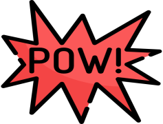 Pow, Zap, Clash, Smash, Strike PNG