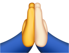 Prayer Hands Emoji, Blessing, Worship, Faith, Spirituality PNG