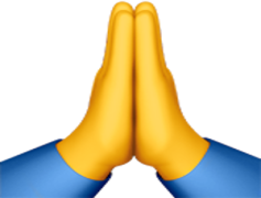 Prayer Hands Emoji, Spiritual Gesture, Gratitude Symbol, Hope Icon, Unity Representation PNG