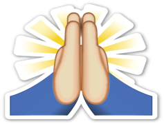 Prayer Hands Emoji, Spirituality, Worship, Hope, Gratitude PNG