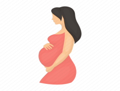 Pregnant Woman Cartoon, Expecting Mother, Cartoon Character, Maternity Humor, Anticipation Joy PNG