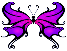 Purple Butterfly PNG Clipart