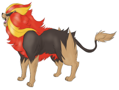 Pyroar Pokemon, Intimidating Presence, Fire-Type, Male And Female, Fierce Battle PNG