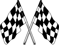 Racing Flag, Speed Symbol, Track Marker, Motorsport Emblem, Checkered Banner PNG