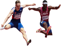 Rai Benjamin, Record Holder, Sprint Hurdler, Speed Specialist, Olympic Athlete PNG