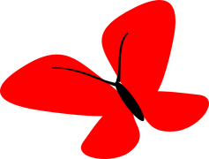 Red Butterfly, Colorful Wings, Delicate Insect, Nature Beauty, Vibrant Patterns PNG