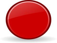 Red Button, Immediate Response, Action Trigger, Stop Command, Notification Icon PNG