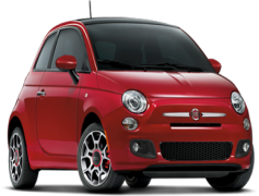 Red Fiat, Transportation, Urban, Style, Car PNG