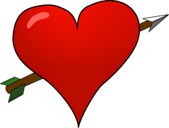 Red Heart Arrow, Cupid, Affection, Symbol, Sweetheart PNG