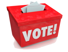Red Voting Ballot Box, Polls, Voting, Civic Engagement, Democracy PNG