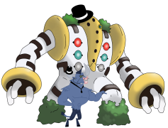 Regigigas Pokemon, Legendary Creature, Slow Speed, Huge Power, Team Battle PNG