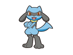 Riolu Pokemon, Lucario Lineage, Agile Fighter, Aura Sense, Energy Manipulation PNG