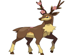 Sawsbuck Pokemon, Antler Variations, Grass Type, Evolving Forms, Seasonal Changes PNG
