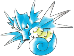 Seadra Pokemon, Dragon Pokémon, Ocean Dweller, Aquatic Creature, Water Type PNG