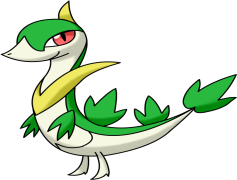 Servine Pokemon, Calm Nature, Leaf Tornado Attack, Sinnoh Region, Serpentine Creature PNG