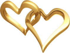 Shiny Gold Heart, Celebration Element, Golden Accent, Shiny Finish, Love Symbol PNG